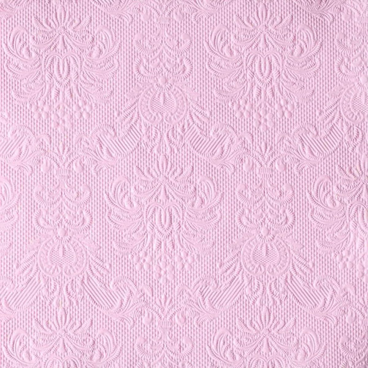 Servetten Elegance - Papieren servetten - Tafeldekken - Reliëf patroon - 33x33cm - Roze