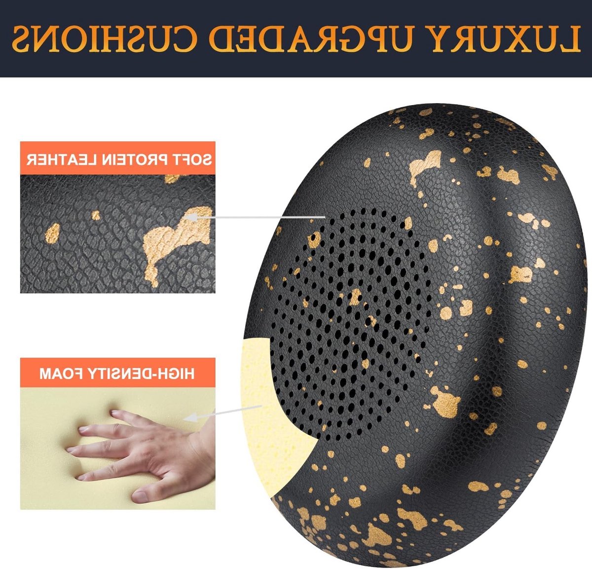 Vervangende Oorkussens voor Jabra Evolve2 65 en Evolve2 40, Comfortabele Earpads van Zacht Kunstleer voor Draadloze Hoofdtelefoons