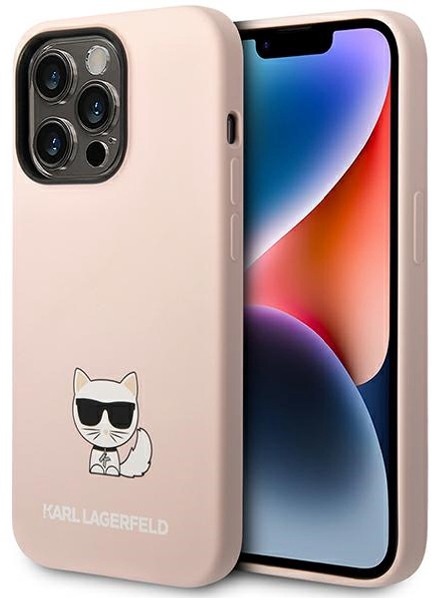 Karl Lagerfeld Apple iPhone 14 Pro Max Hoesje Siliconen Choupette