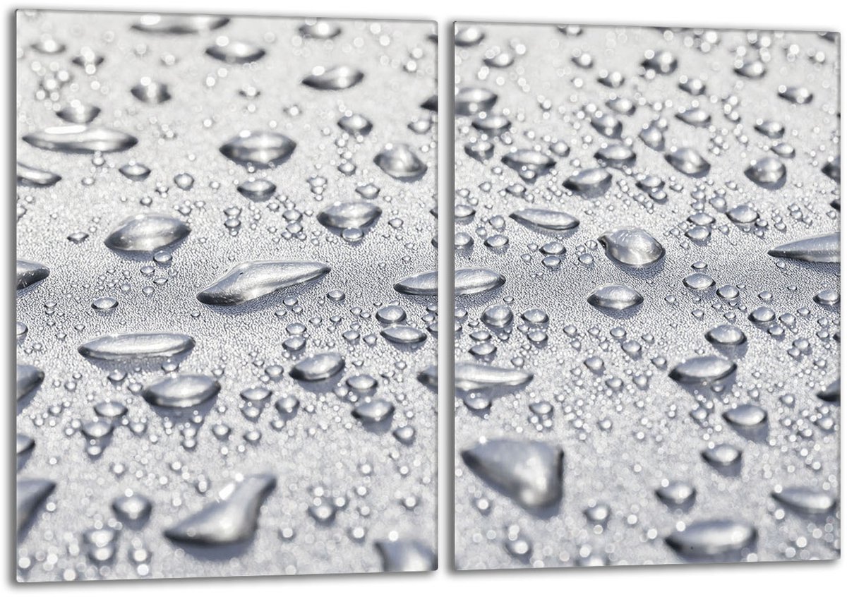 TMK ArtDeko Krople Serie - Snijplank - Glas - Beschermpaneel - 40x52cm