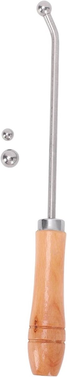 Pipe Dents Verwijderen Tool voor Trombone en Blazers, Inclusief 2 Metalen Ballen, Ideaal voor Reparatie van Trompet, Saxofoon en Franse Hoorn