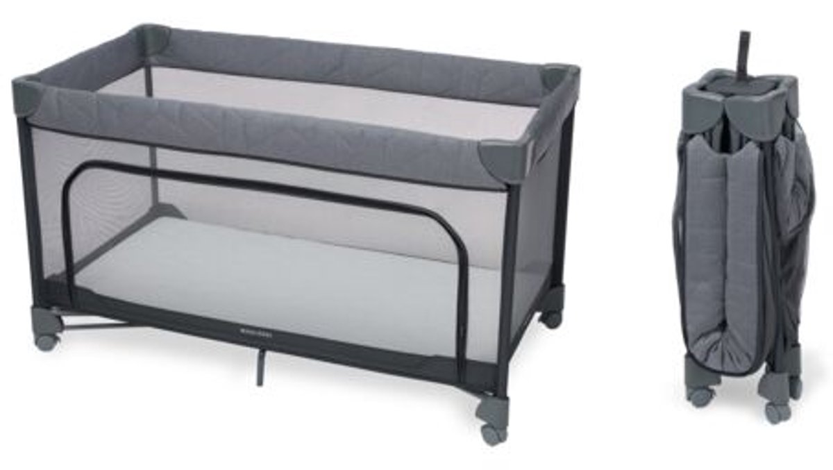 Maxi-Cosi Merlin - Campingbed - Lichtgewicht met Flash-Fold - 0-4 Jaar - Elegance Graphite