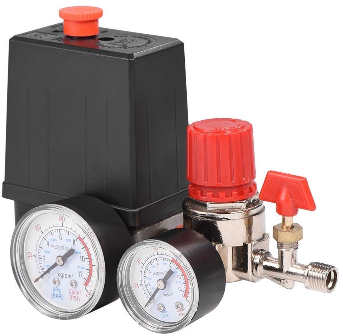 Allecto - Nikou Luchtdrukregelaar - Piston Pressure Gauge met Hoge Doorstroomcapaciteit