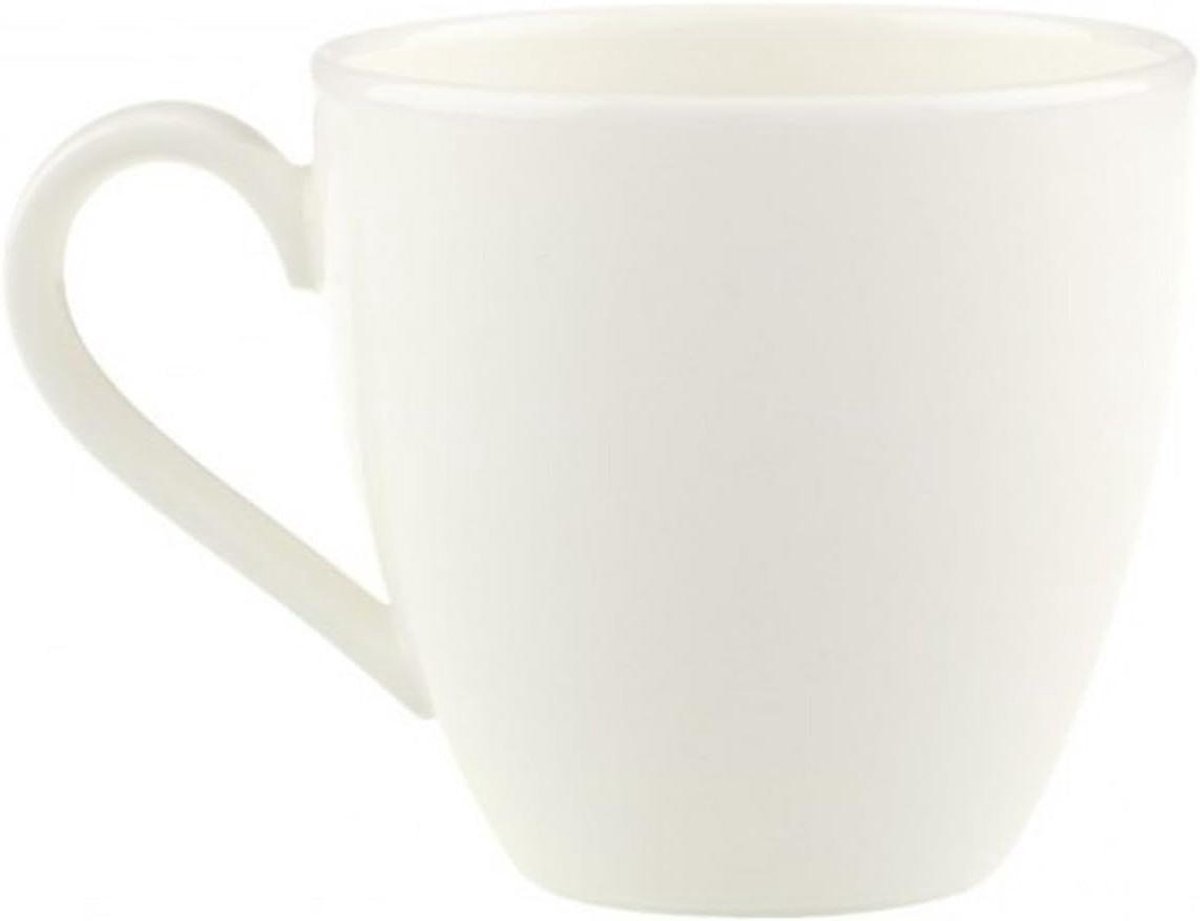 Espressokopje - Mokkakoppje - Koffie Genieten - Premium Bone Porcelain - 100 ml - Wit