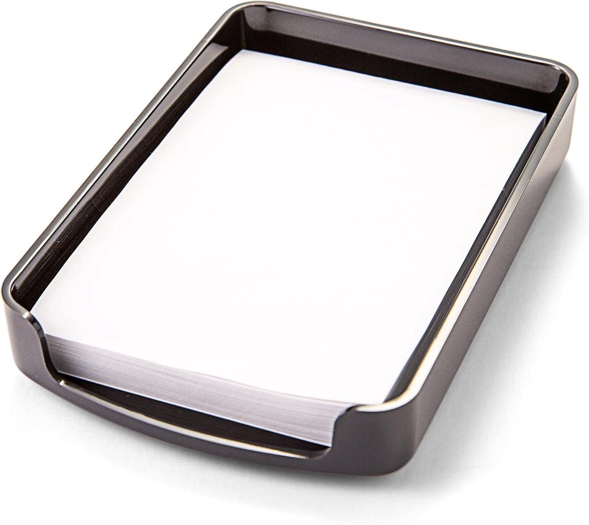 Bureau Memo Houder - Notitieblok Station - Bureau Organisatie - Antislip Basis - 4x6 Inch Papier - Zwart
