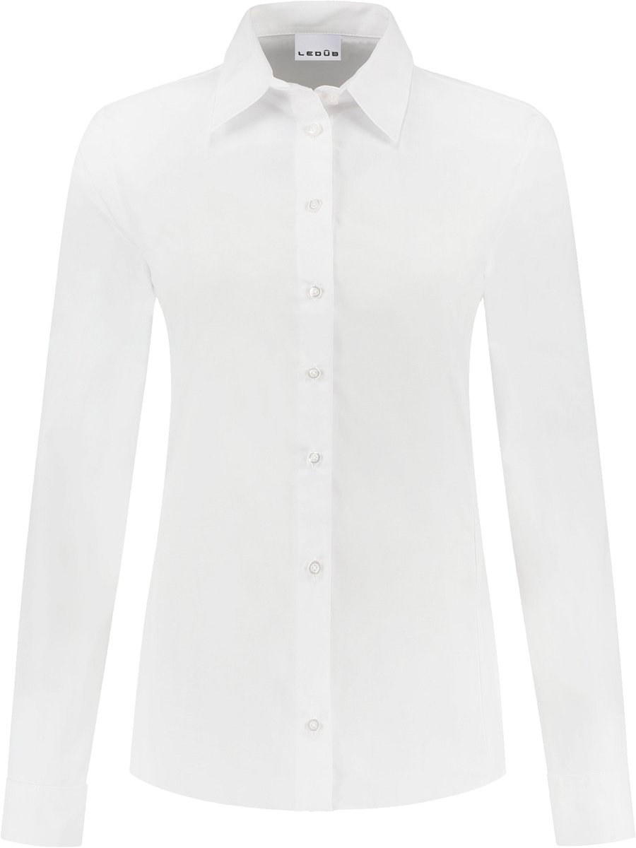 Ledub dames blouse Lisa - popeline - wit