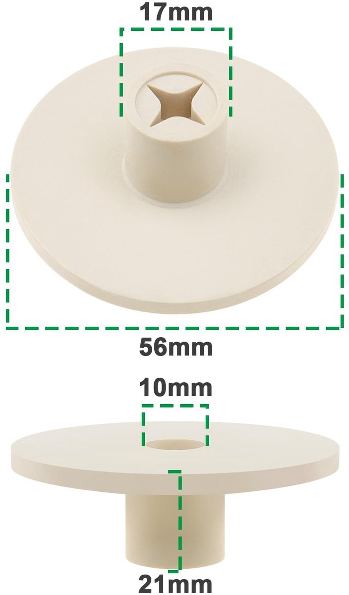 Dailygoody - Golf Rubber Tees - Off-White Golf Holders - 5 Stuks - Training - Duurzaam Golfmateriaal - Ideaal voor oefening - 56x21mm — afbeelding 5