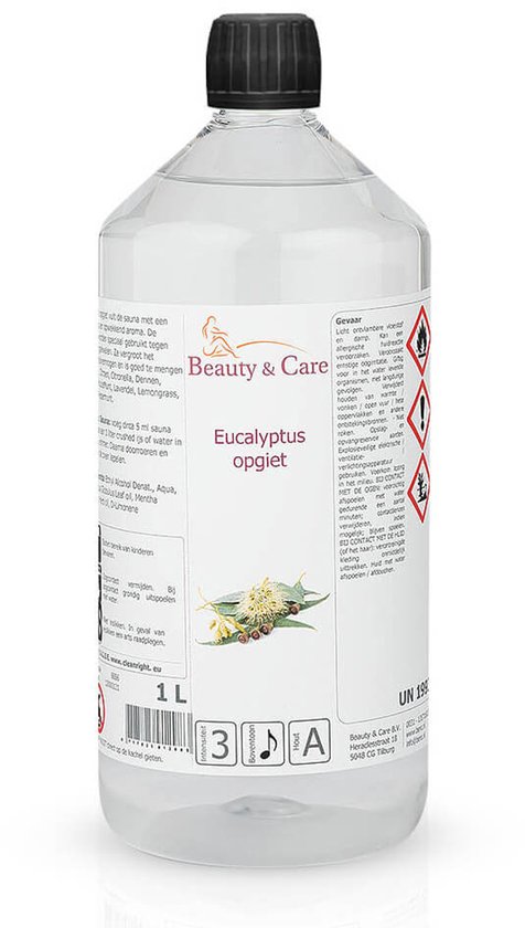 Eucalyptus sauna opgietmiddel - Beauty & Care - 1 L. new