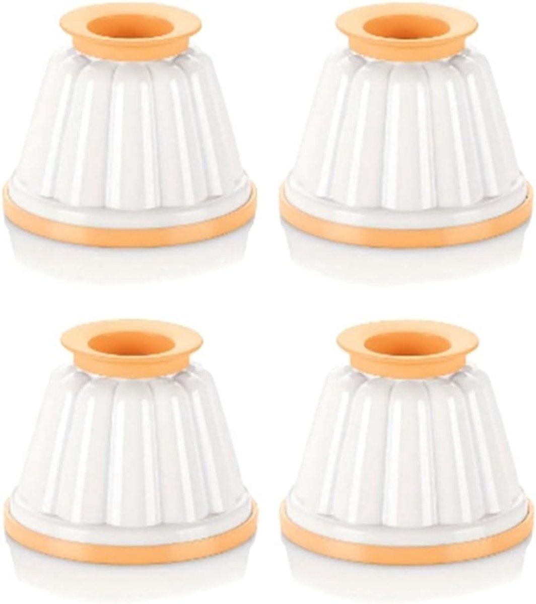 Dessert Vormpjes - Pudding Bekers - Desserts Maken - Vaatwasserbestendig - 4 stuks - Transparant