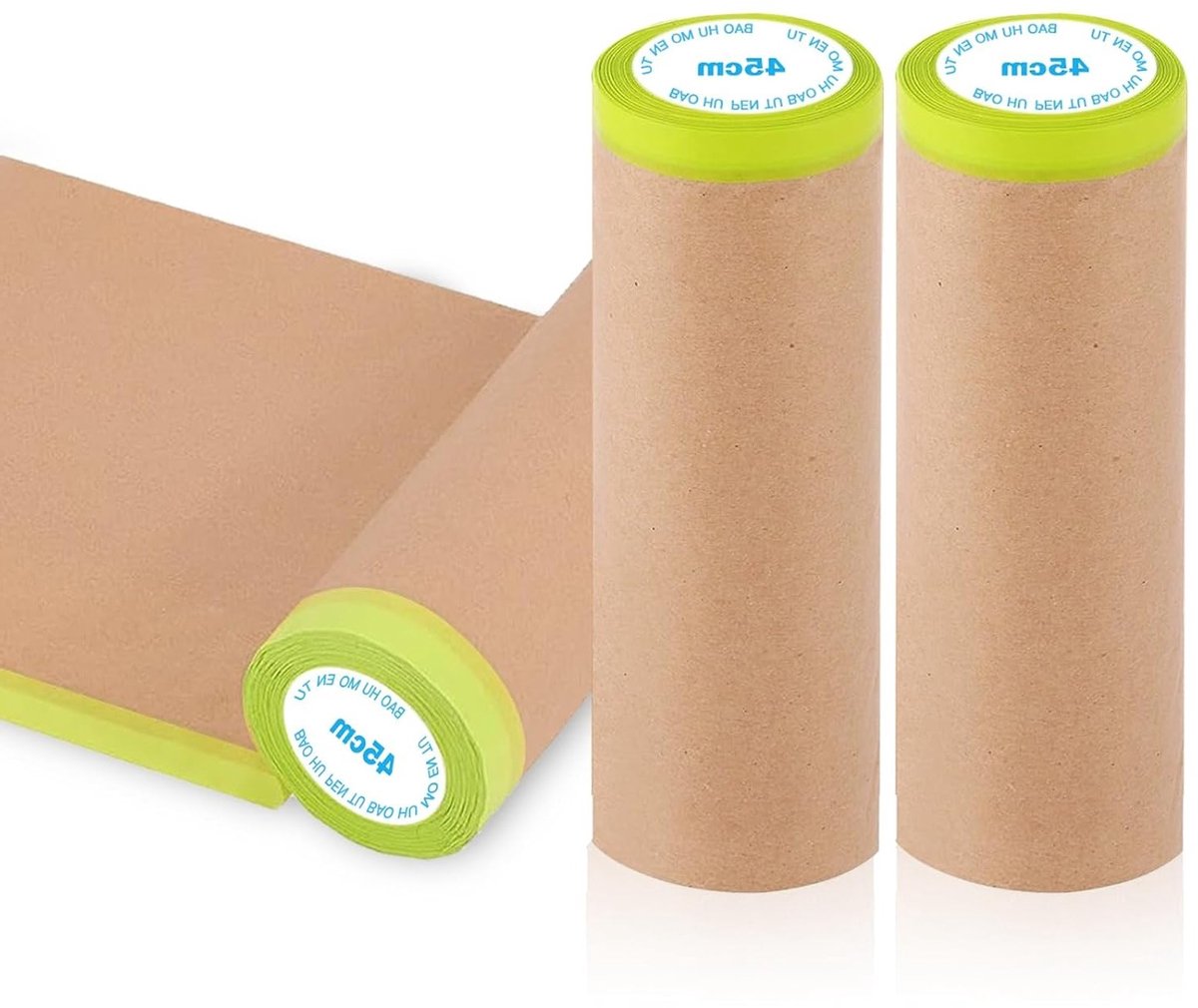 Zelfklevend Dekpapier voor Schilderwerk, Verven en Afplakken - 3 Rollen van 45 cm x 15 m, Perfect voor Ramen en Meubels