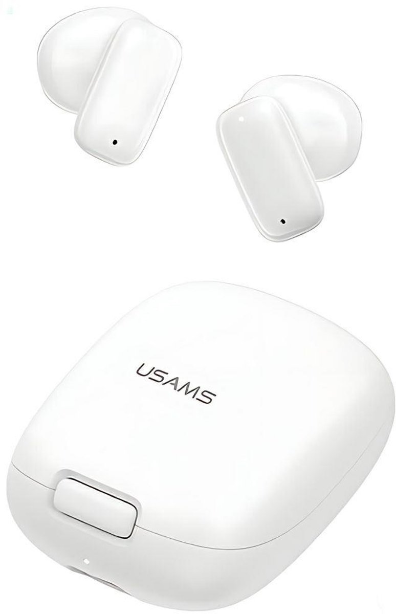 USAMS Bluetooth 5.3 TWS ID Series hoofdtelefoon draadloos wit/wit BHUID02 (ID25)