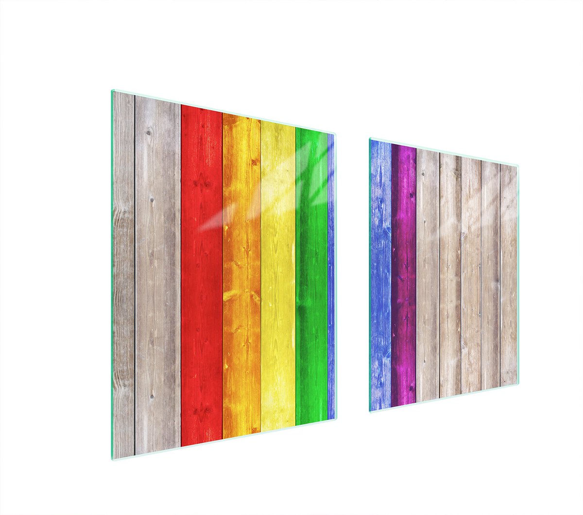 TMK ArtDeko - Kookplaataccessoire - 85x52 cm - Kleurrijk - UV-druktechnologie