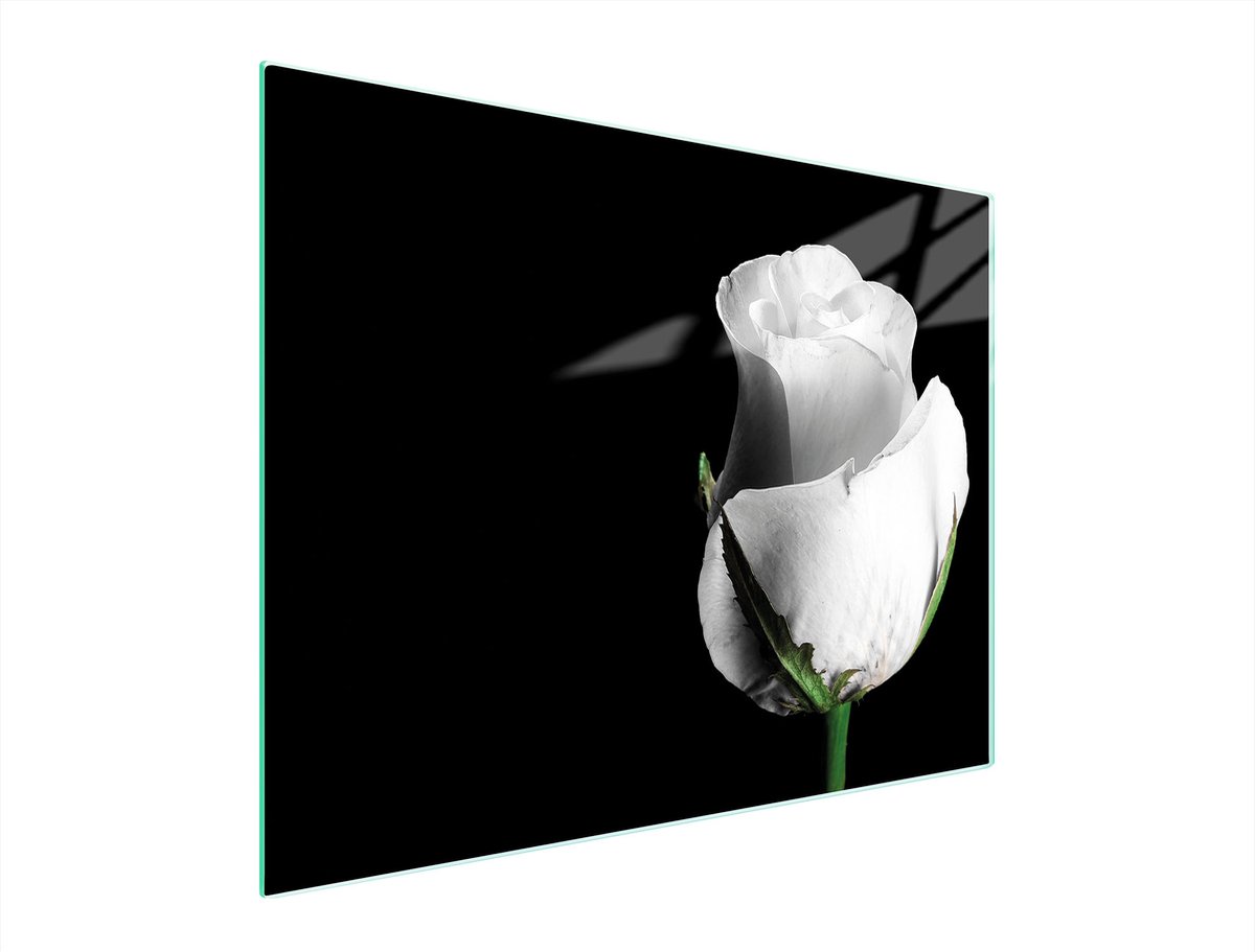 TMK ArtDeko - Snijplank van Glas - 52x40 cm - Róża