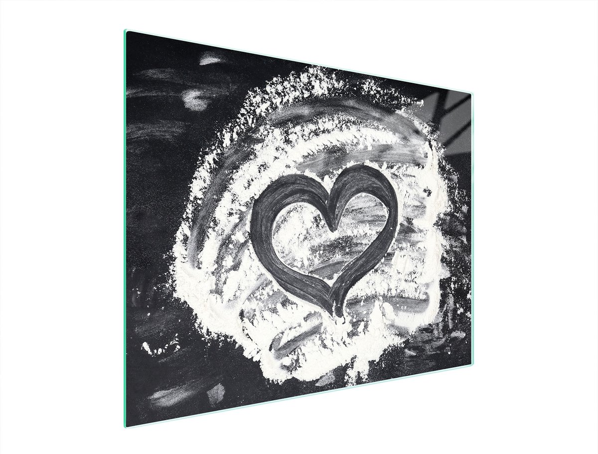 TMK ArtDeko Serie - Snijplank van glas - 52x40 cm - Hartvorm