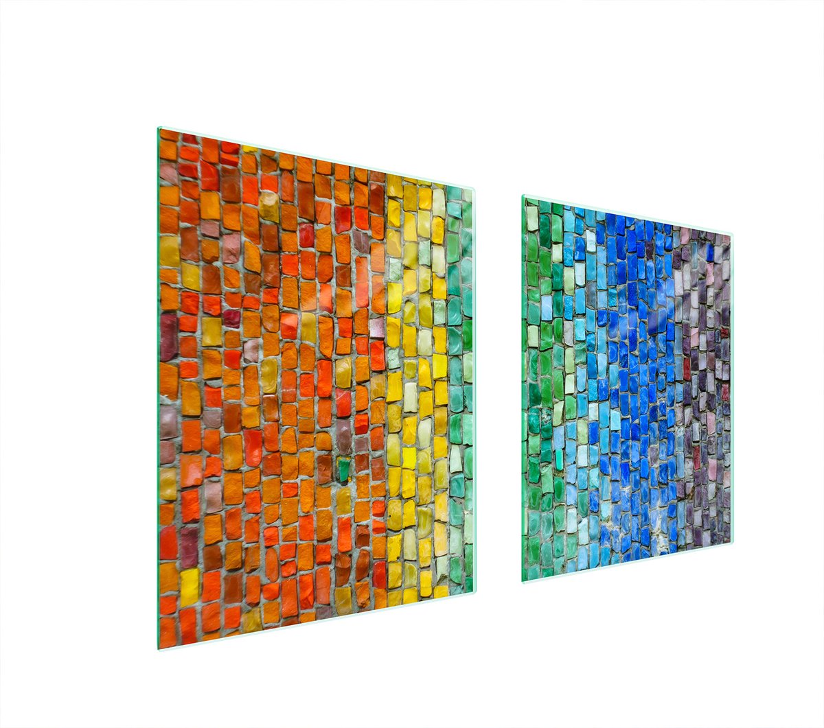 TMK ArtDeko - Snijplank van Glas - 85x52 cm - Veelzijdig Design - Kleurrijk