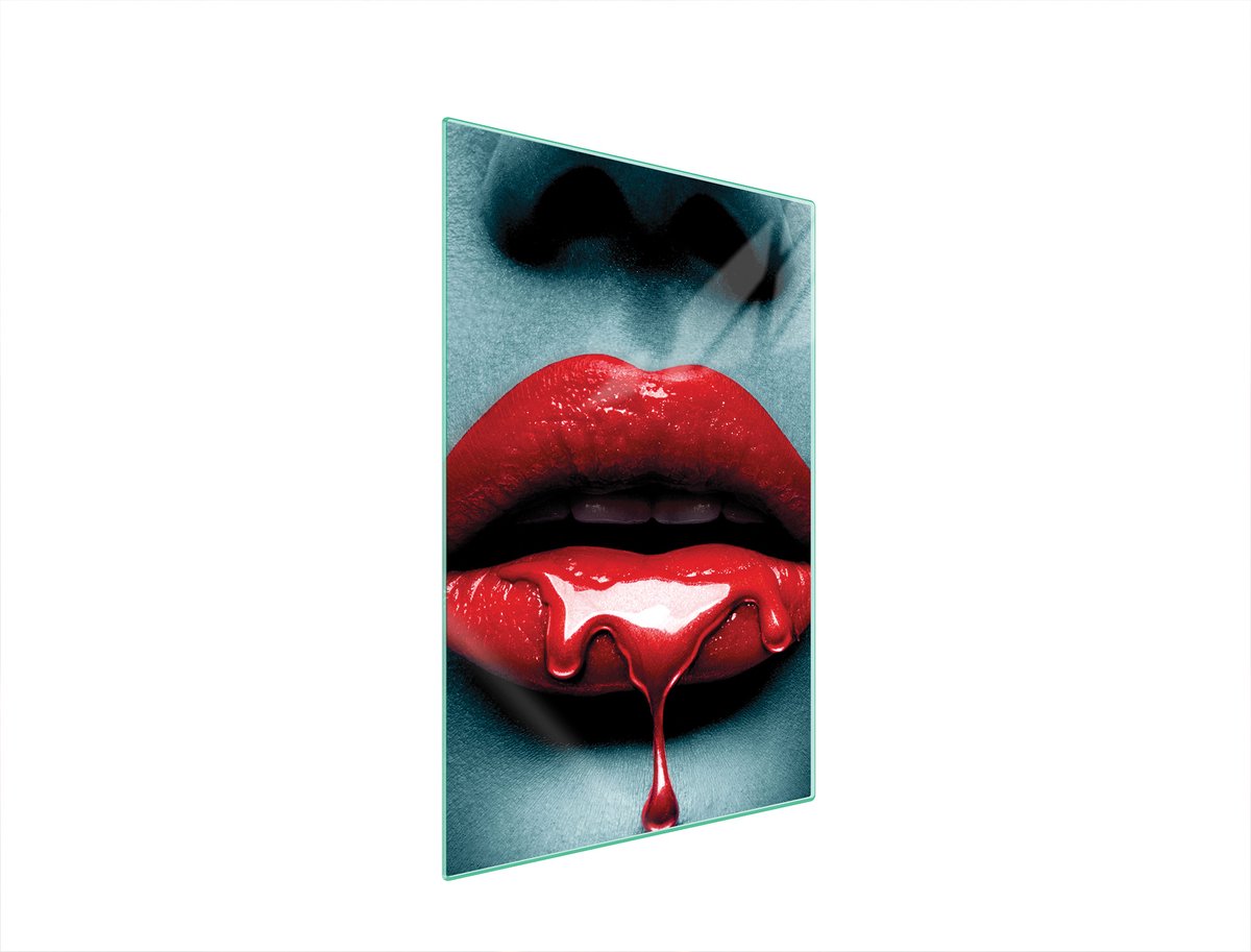 TMK ArtDeko - Beschermplaat Glas - 35x52 cm - Usta - Veelzijdig - Kleurrijk