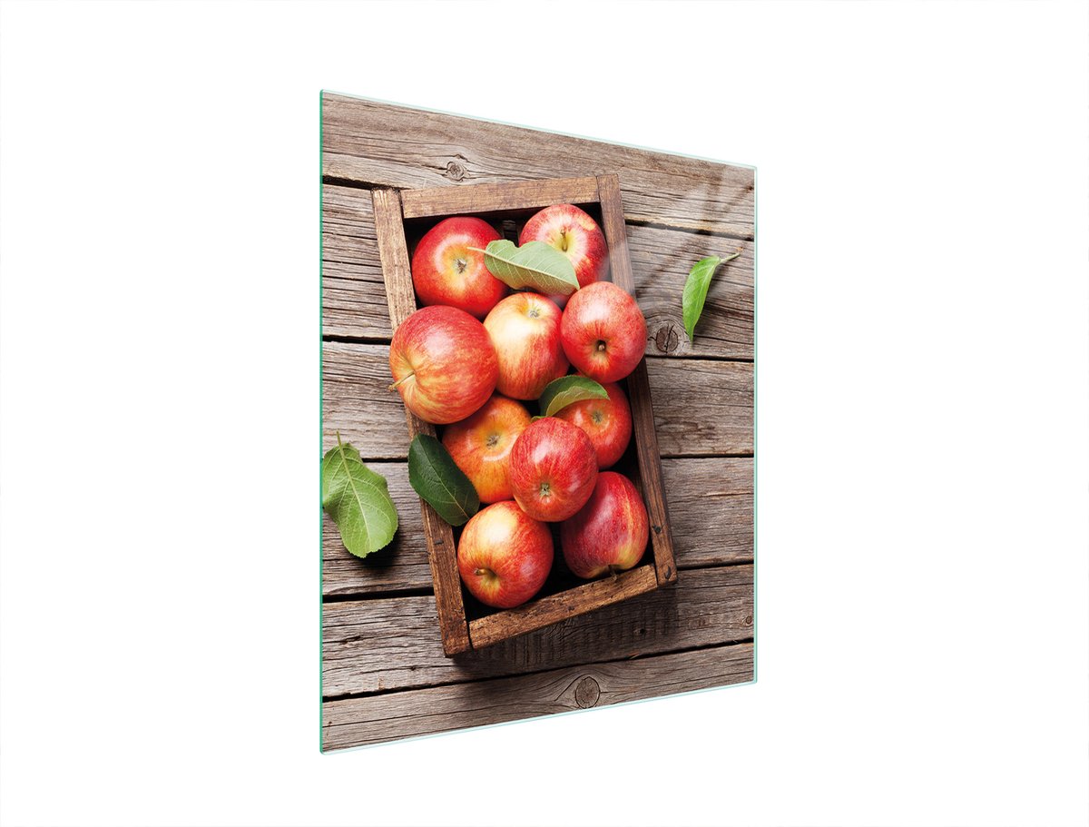 TMK ArtDeko Serie - Snijplank van glas - 45x52 cm - Motief: Appels