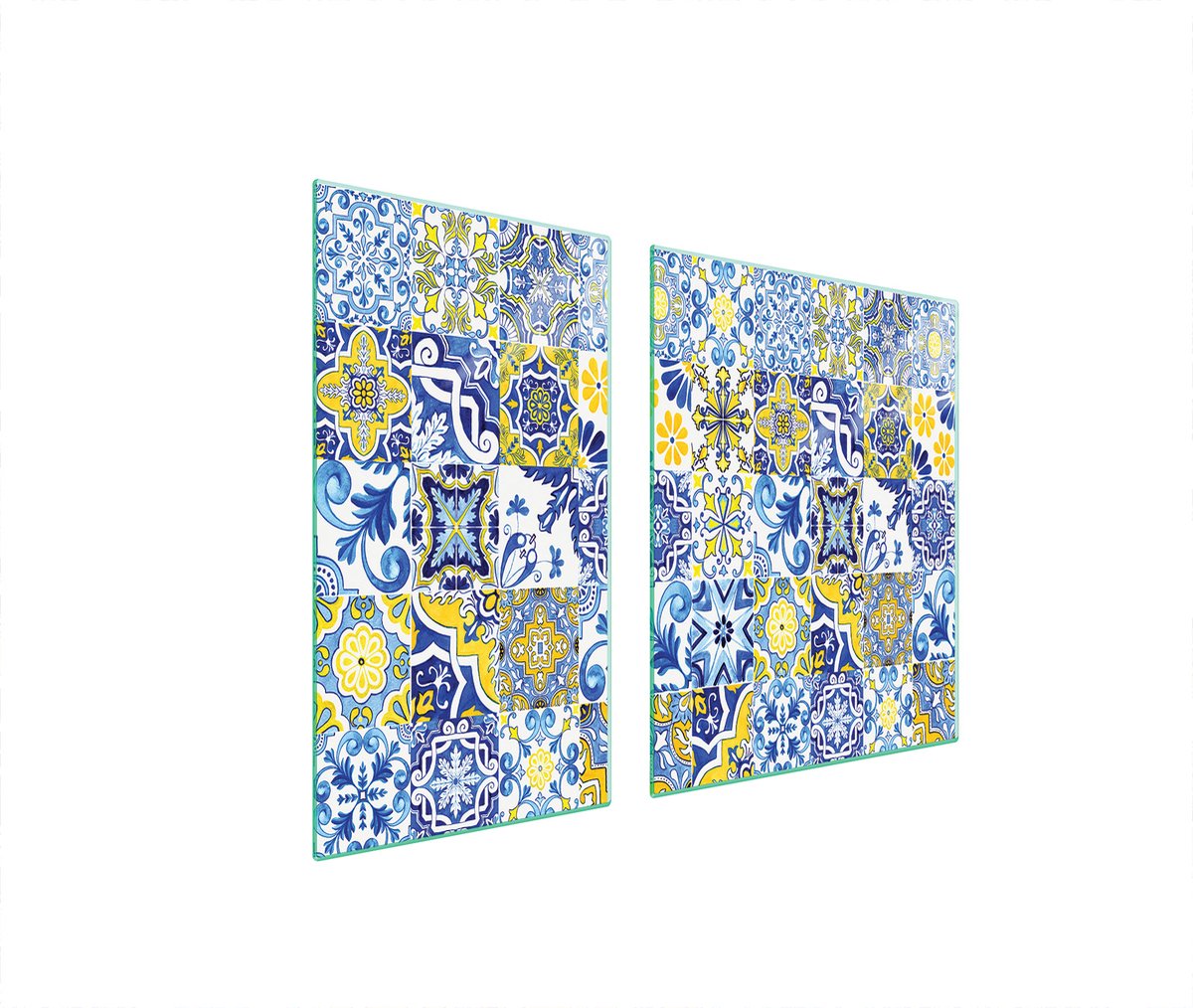 TMK ArtDeko Serie - Mozaïek Beschermaande Plaat - Glas - 90x52 cm - Veelkleurig