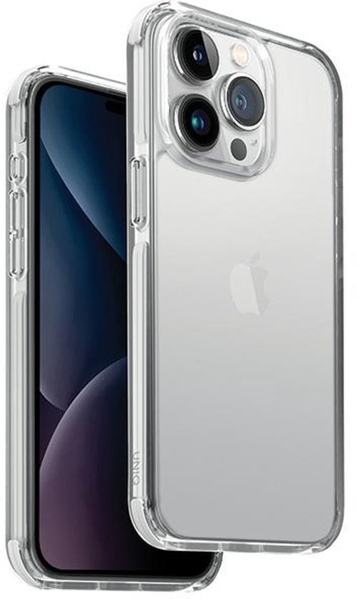 iPhone 15 Pro Max hoes wit schokbestendig UNIQ Combat slank duurzaam beschermhoes kunststof