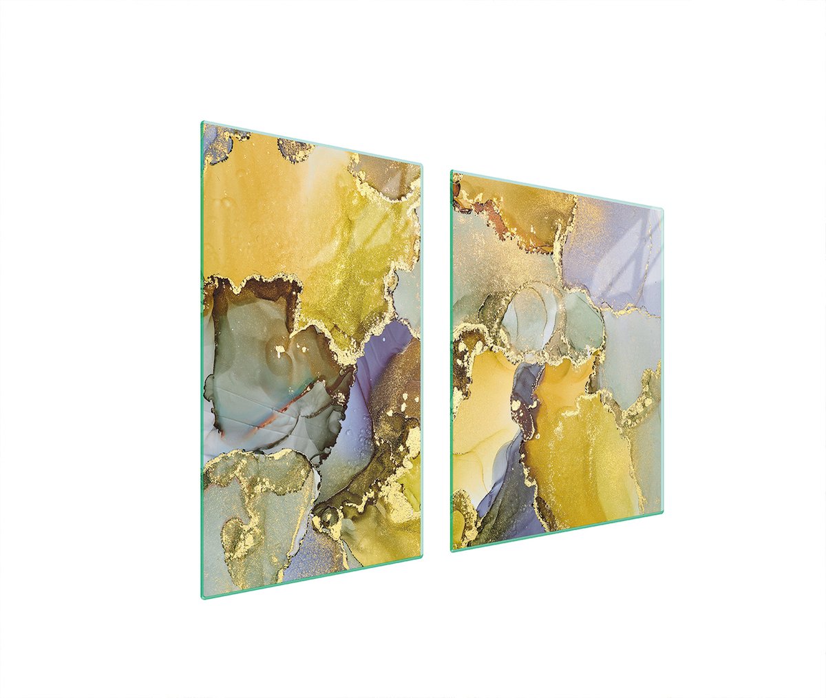 TMK ArtDeko Serie - Glazen Snijplank - 100x52 - Marmer Design