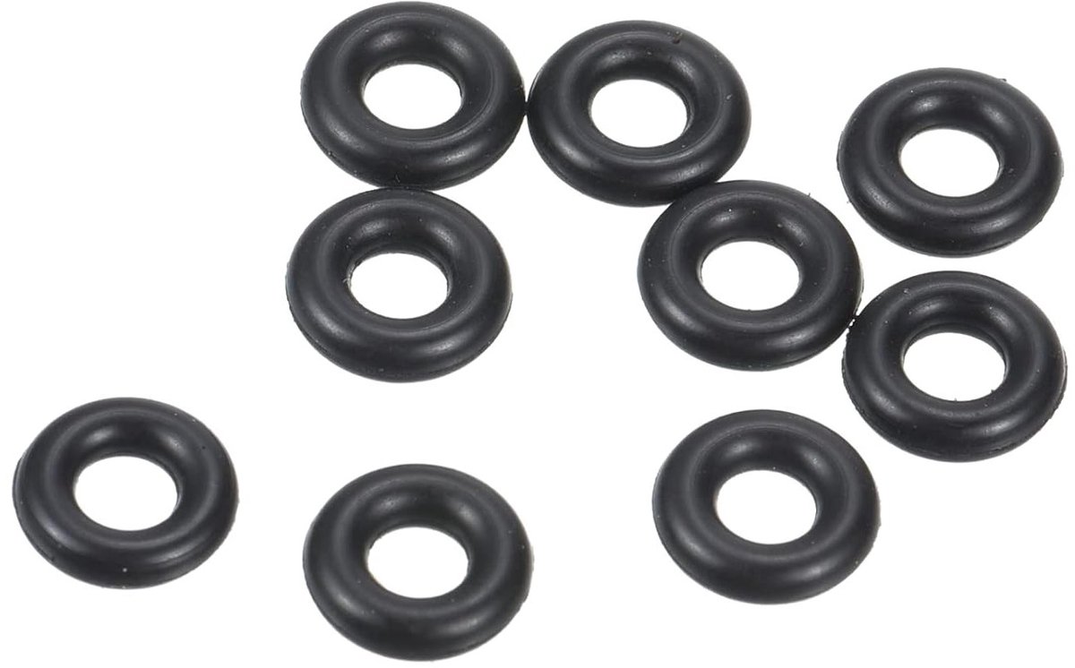 100 Stuks Nitril Rubber O-Ringen 7mm AD 3mm ID 2mm Breed voor Waterkraan, Loodgieterswerk en Auto Reparatie