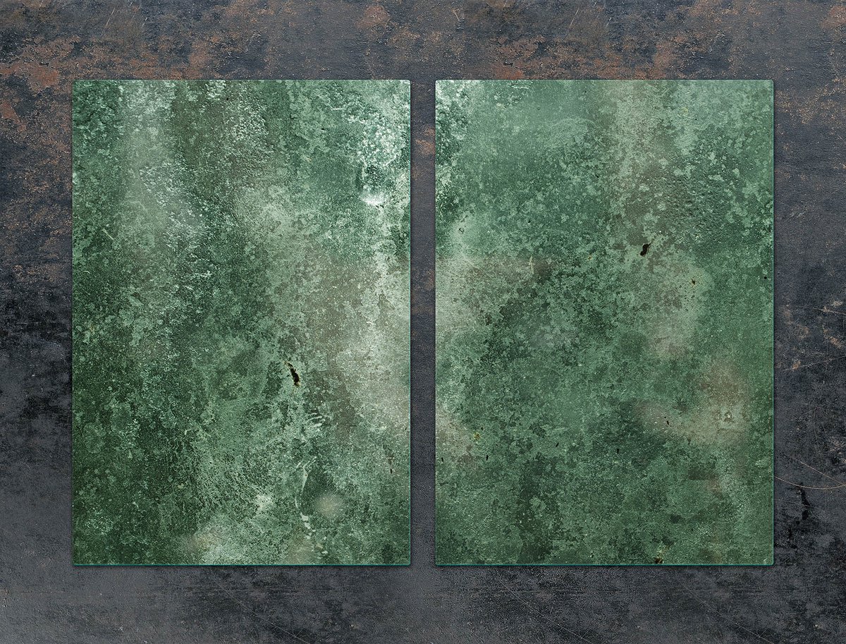 TMK ArtDeko - Beschermplaat van Glas - 2x 35x52 cm - Turks