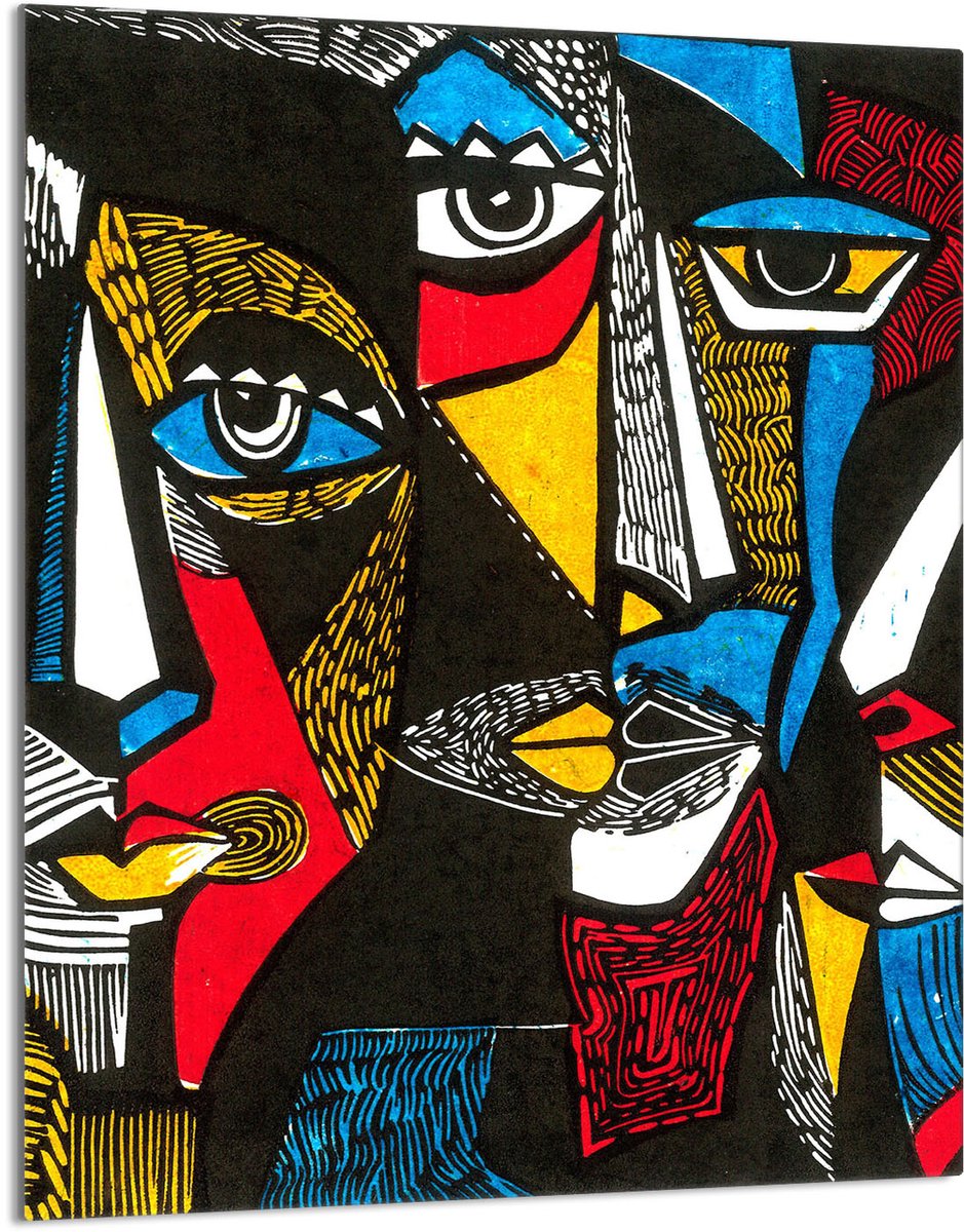 TMK ArtDeko Pop Art - Snijplank - 40x52 cm - Glas - Veelkleurig