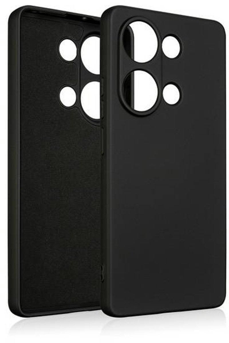 Beline Siliconen hoesje voor Poco M6 Pro 4G zwart/zwart