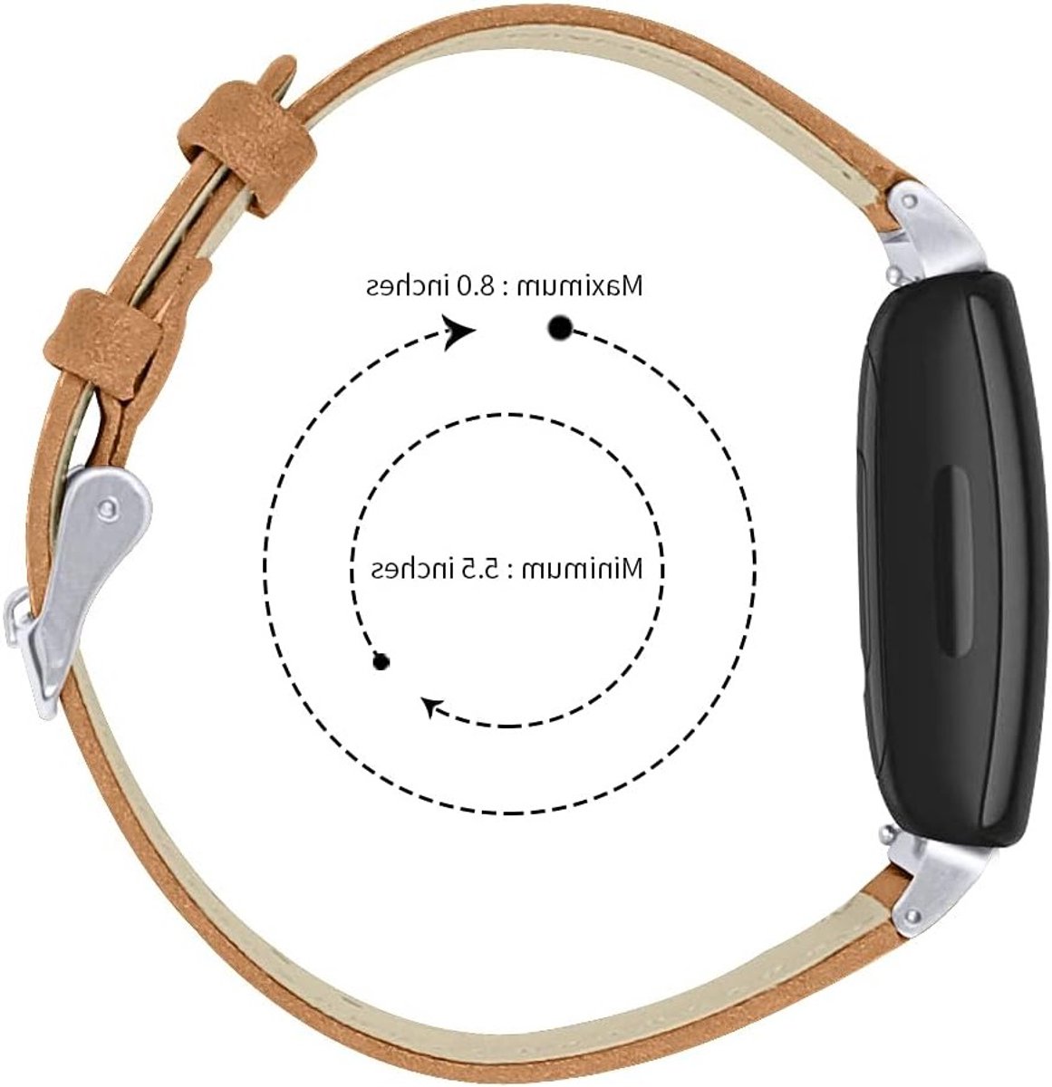 Leren Vervangarmband voor Fitbit Inspire/Inspire HR en Ace 2 - Stijlvolle Polsband voor Sport en Dagelijks Gebruik