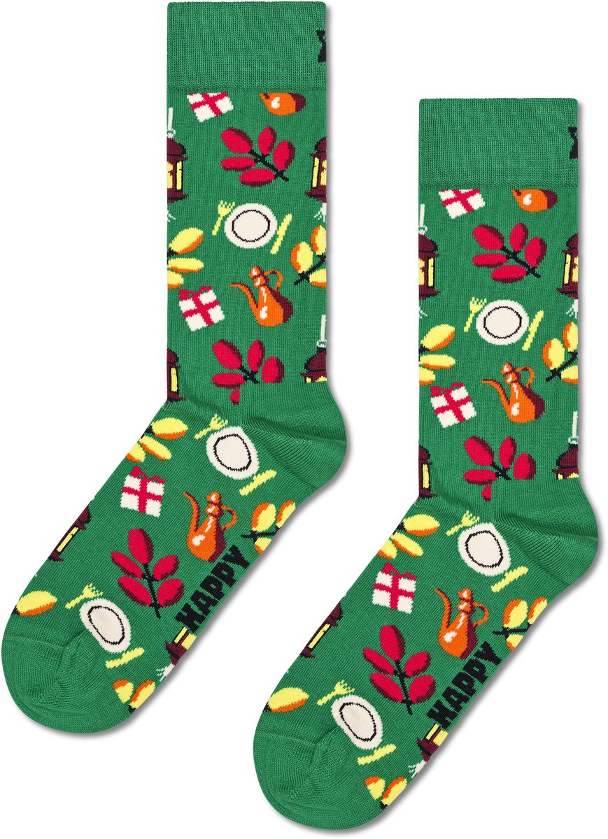 Happy Socks Ramadan Sock - unisex sokken - groen - Unisex - Maat: 41 - 46