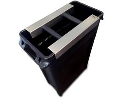 Koffie Klopbox - Espresso Bak - Koffiedik Verwijderen - Roestvrij Staal - 38x28x5 cm - Zilver