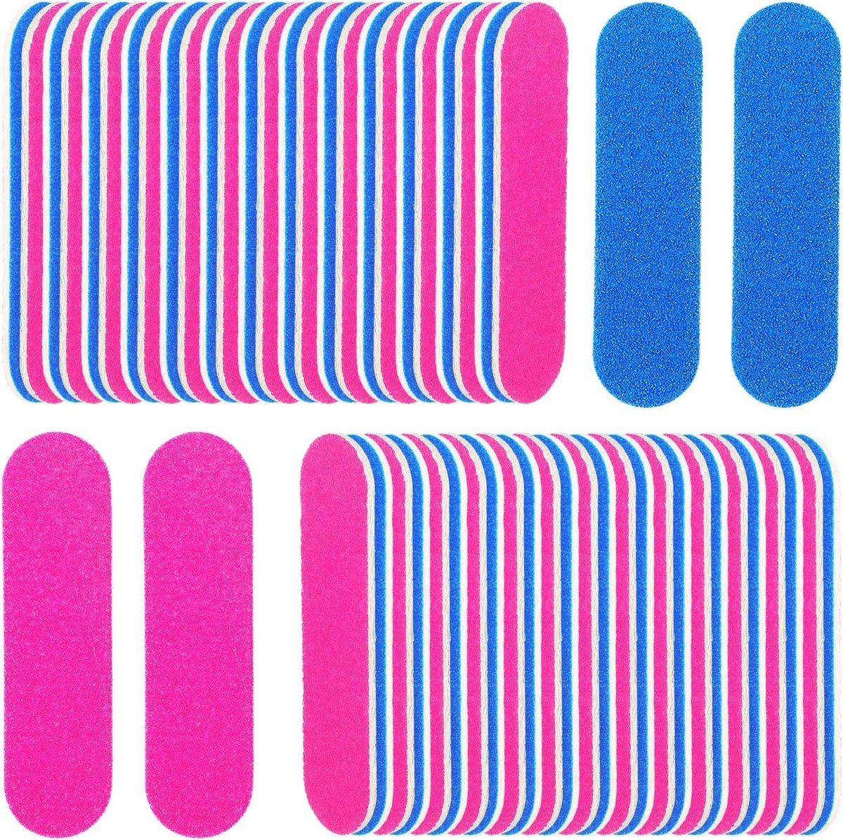 100 Stuks Dubbelzijdige Vijl en Polijststrips voor Nagels - Professionele Nagelverzorging en Manicure Accessoires