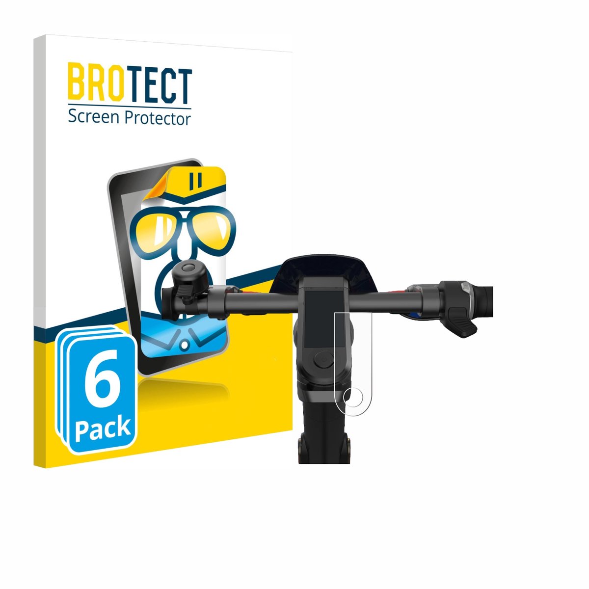 BROTECT - Screenprotector voor NIU KQi3 Pro - Folie Beschermfolie transparant 6 Stuks
