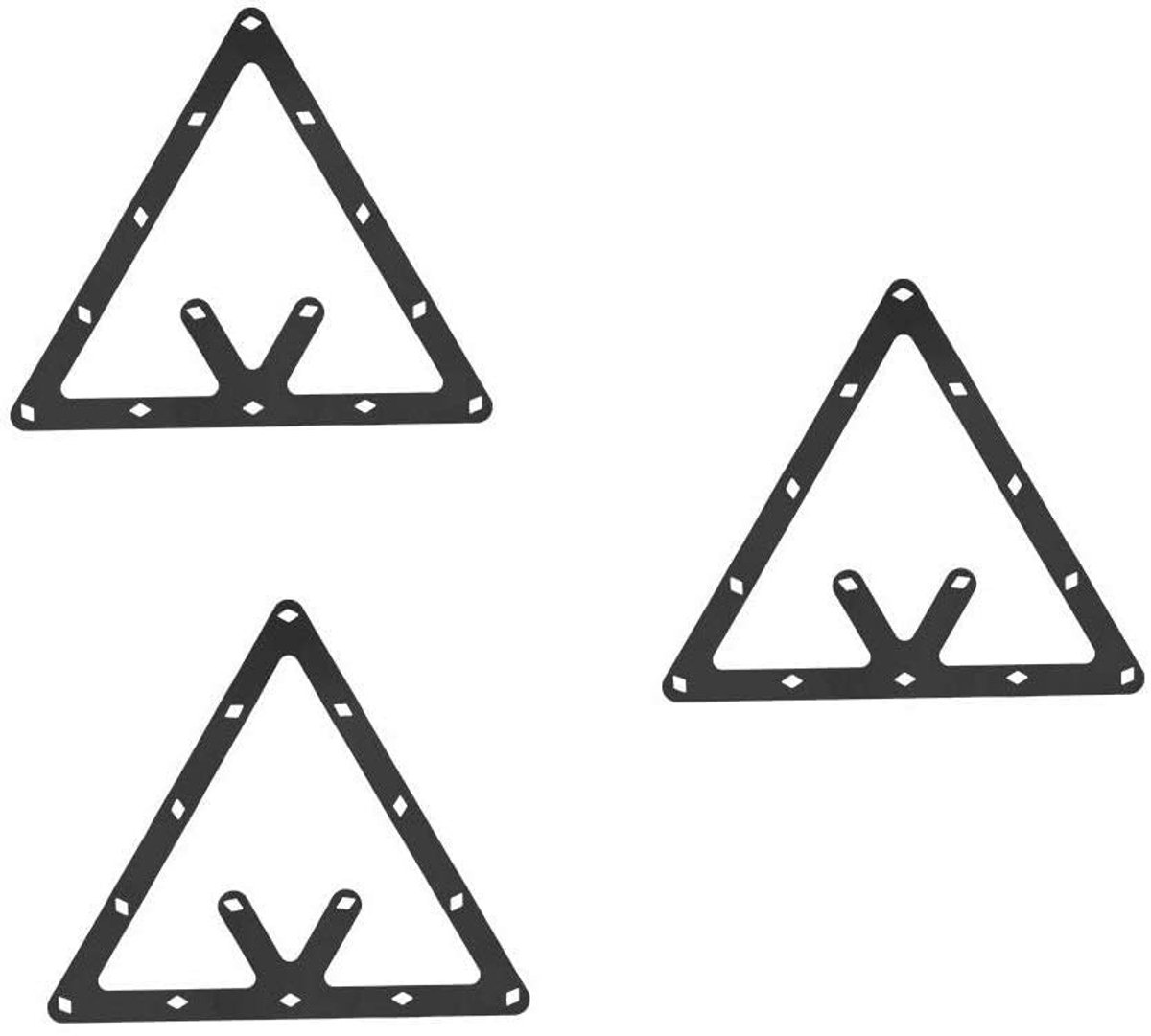 Allecto - Billiard Table Sticker - Billiard Accessoires - Nanometer materiaal - 6PCS - Kwalitatieve film - Voor biljarttafels - Geschikt voor 9/10 ...