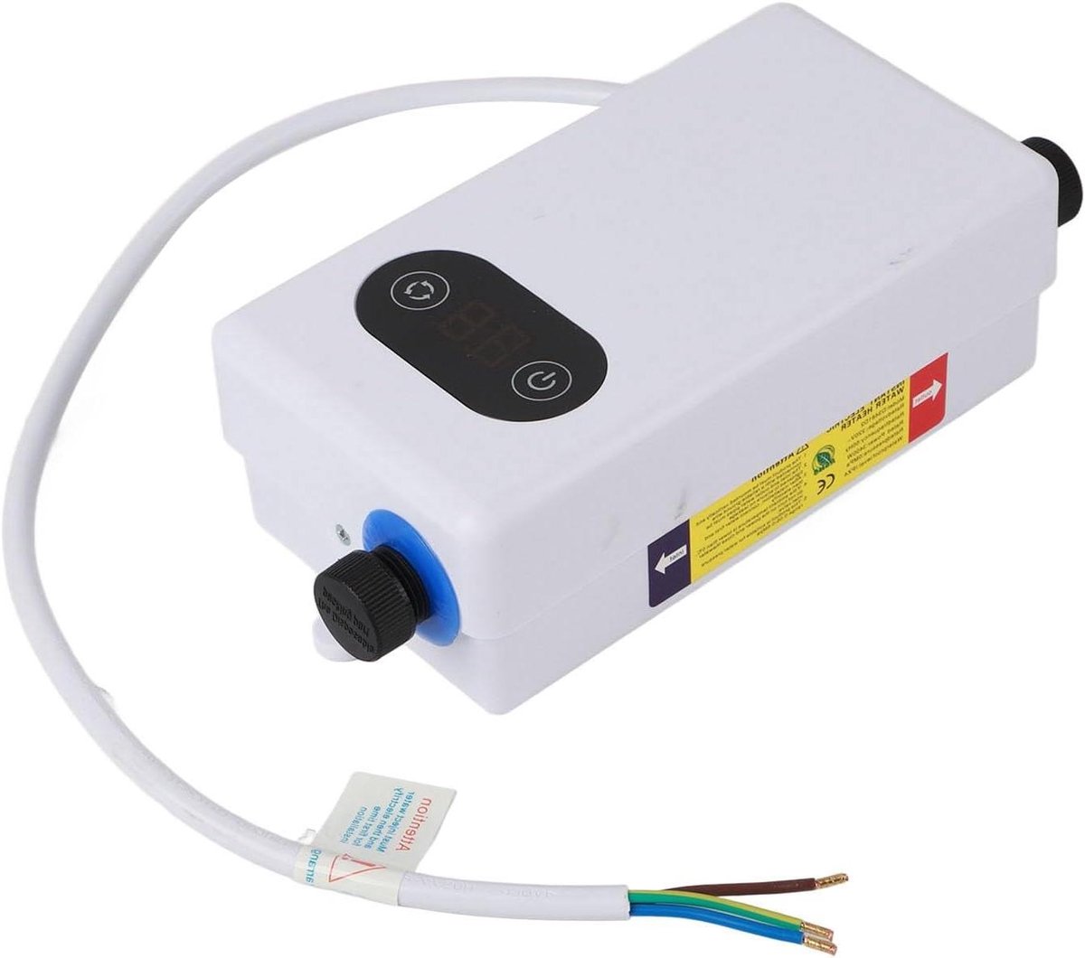 Elektrische Boiler - Directe Verwarmer - Snel Warm Water - Constante Temperatuur - 18x15 cm - Wit