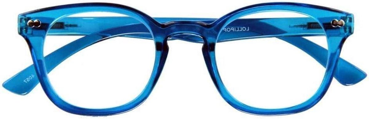 Leesbril Blauw - Leesbril Veertechniek - Goed Zien - Veer Scharnieren - +3.00 Dioptrie - Blauw