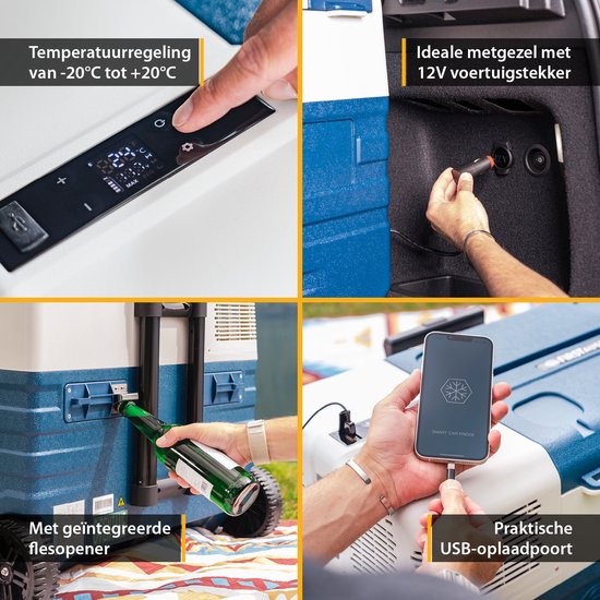 TZS First Austria Elektrische Compressor Koelbox - 43L - 12V en 230 volt - Frigobox -Koelen en Verwarmen - Blauw van Merkloos — afbeelding 5