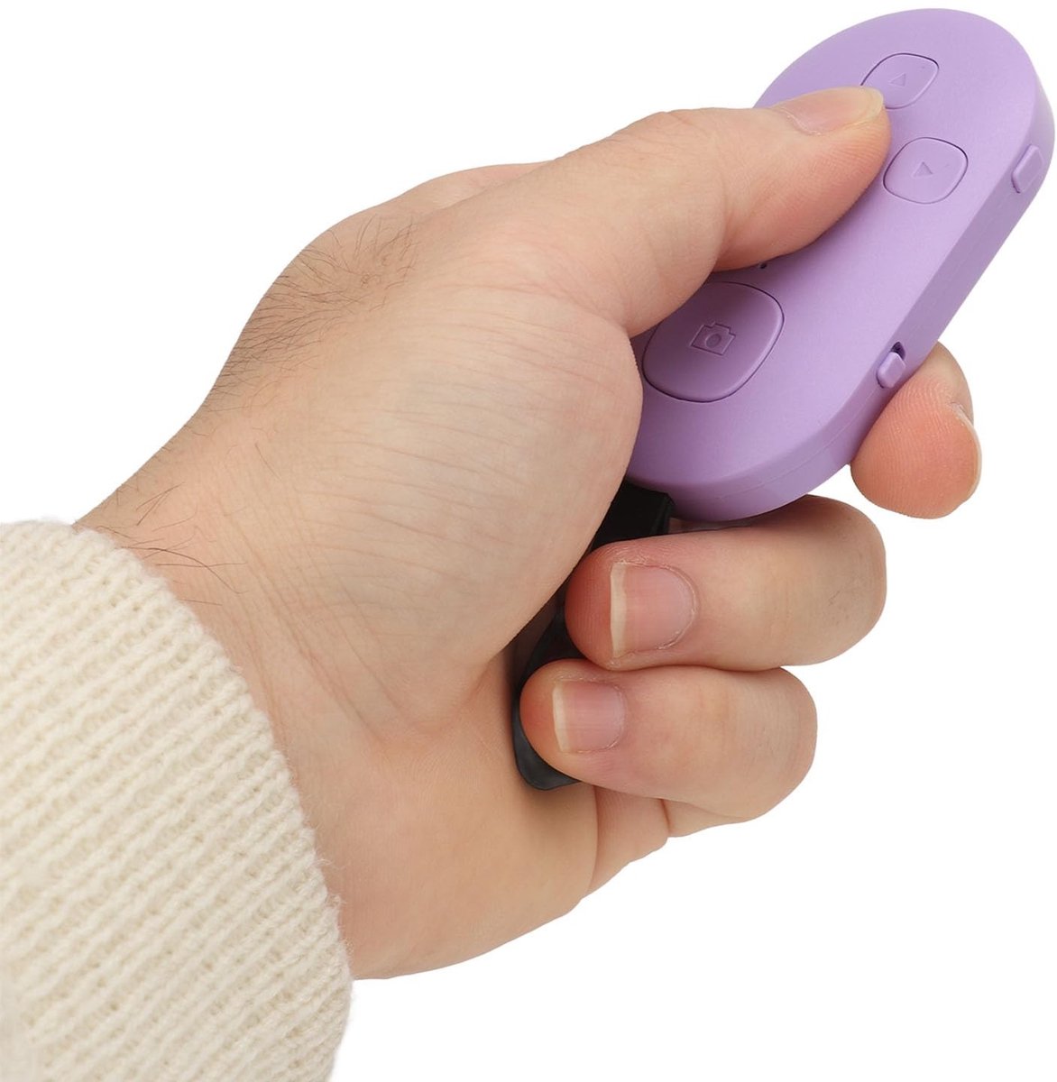 Dailygoody - Scrollende Afstandsbediening - Bluetooth App Page Turner - Oplaadbaar en Gebruiksvriendelijk - Paars - Voor Smartphones en Tablets -