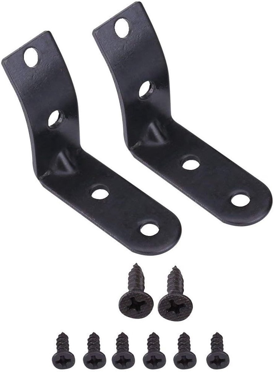 SnelShoppen - Reparatieset Handschoenenkast Hinge Reparatieset Aluminium Legering voor S4 RS4 B6 8E 2002-2008 (Zwart)