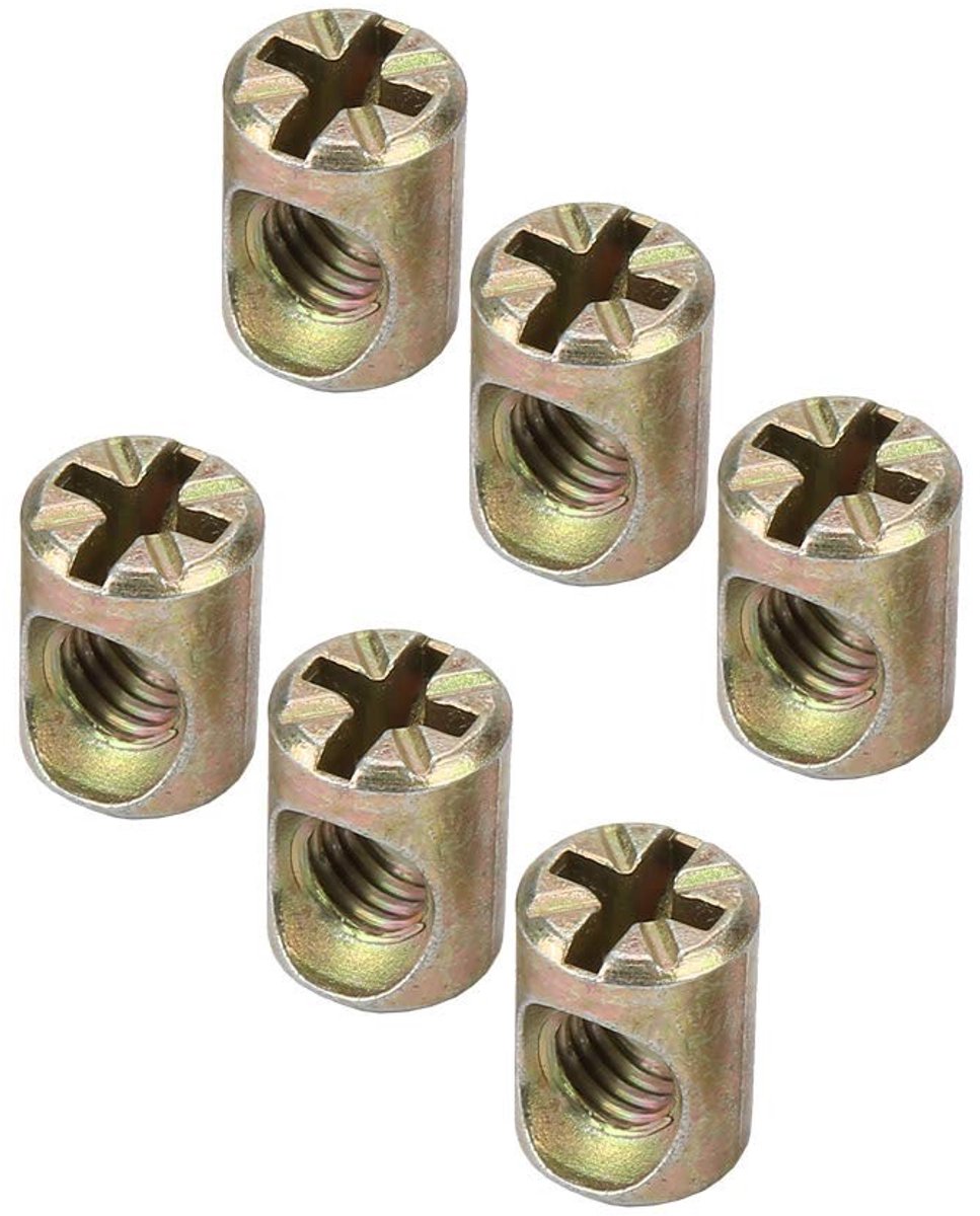 Dailygoody - 30 Stuks M6 Meubelmoer Pluggen - Premium Metalen Schroeven - Handig en Draagbaar - Veelzijdig Gebruik - Hoogwaardige Kwaliteit - Geschikt