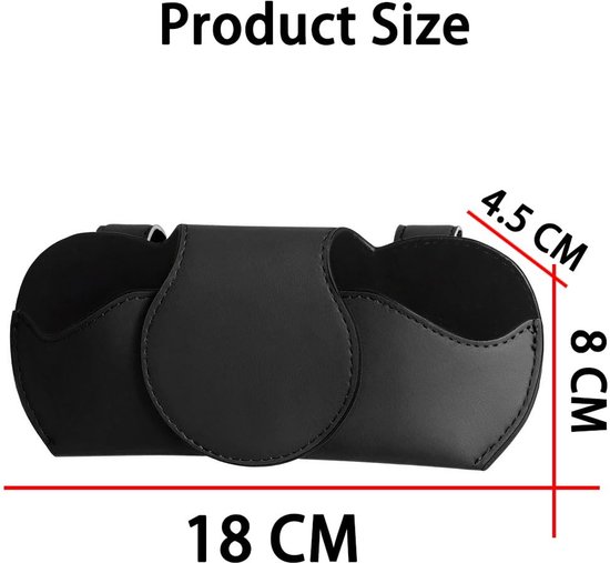 Zwarte Brilhouder voor Autozonneklep - Multifunctionele Organizer voor Zonnebrillen en Kaarten van Gepetto Tech — afbeelding 5