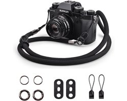 Schouderriem voor Sony A6400 A6700 A7 IV Fujifilm XT5 X100V XT30 Canon EOS R6 R10 R50 Nikon ZF Z30 Z50 – Comfortabel, Duurzaam en Verstelbaar