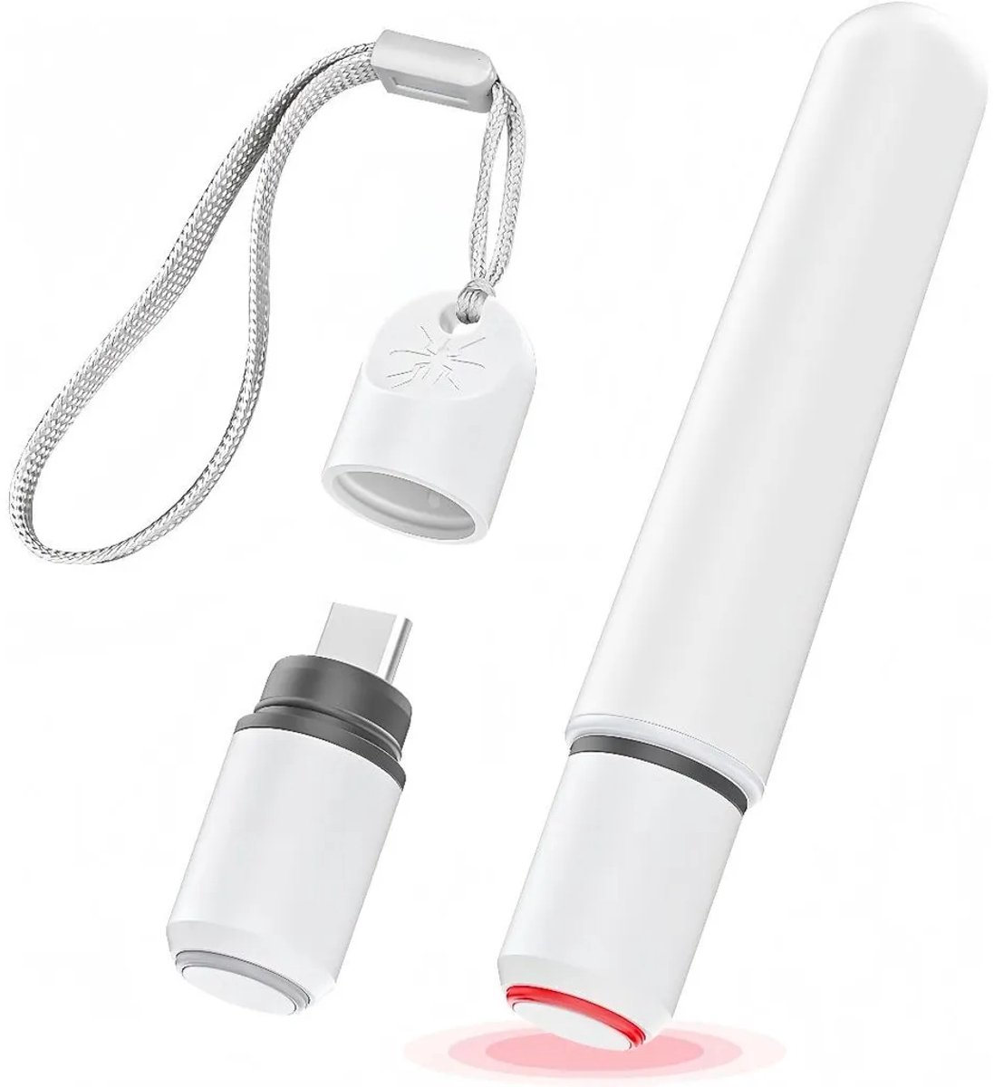 Draagbaar apparaat voor de behandeling van insectenbeten, elektrisch apparaat voor verlichting van jeuk door muggenbeten, oplaadbaar C-type apparaat voor verlichting van jeuk door muggenbeten, fysiek apparaat voor verlichting van jeuk