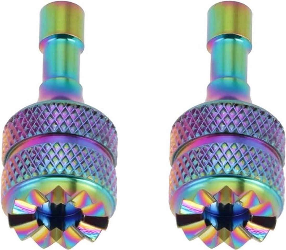 Regenboog Aluminium Thumbsticks - 2 stuks - Compatibel met DJI RC Controller - Joysticks Anti-Slip - Geschikt voor RC 2 - Kleur Rainbow