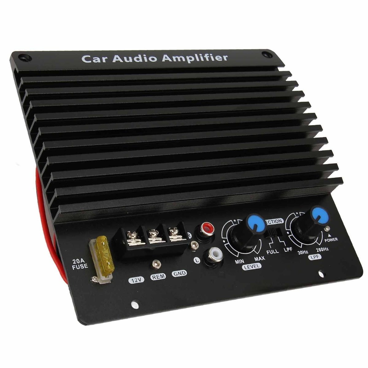 Dailygoody - Versterkerkaart voor auto - 300 W - Superkoelend - 12 V - Krachtig geluid - Geschikt voor subwoofer - Aluminiumlegering