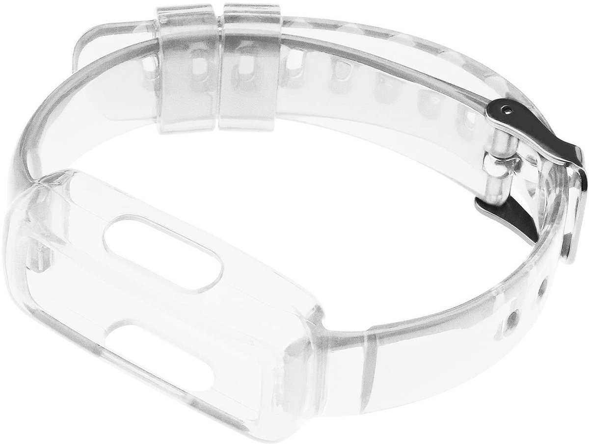 Store_9 - Horlogeband - Vervangband voor Fitbit Luxe Inspire HR 2 Ace 2 3 - Transparant - TPU Polsband - Comfortabel en Duurzaam - Geschikt voor Po...