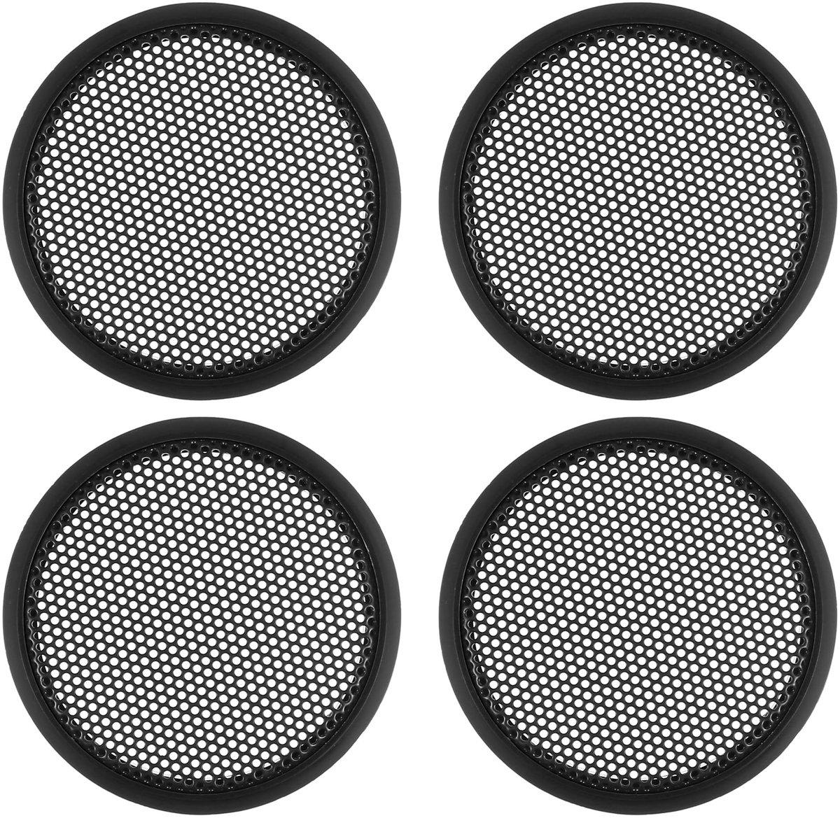 Dailygoody - 1.5 Inch Speaker Grills Cover - Duurzaam en Corrosiebestendig - Zwart - Bescherming voor Subwoofer - Geschikt voor Auto en Home Thea