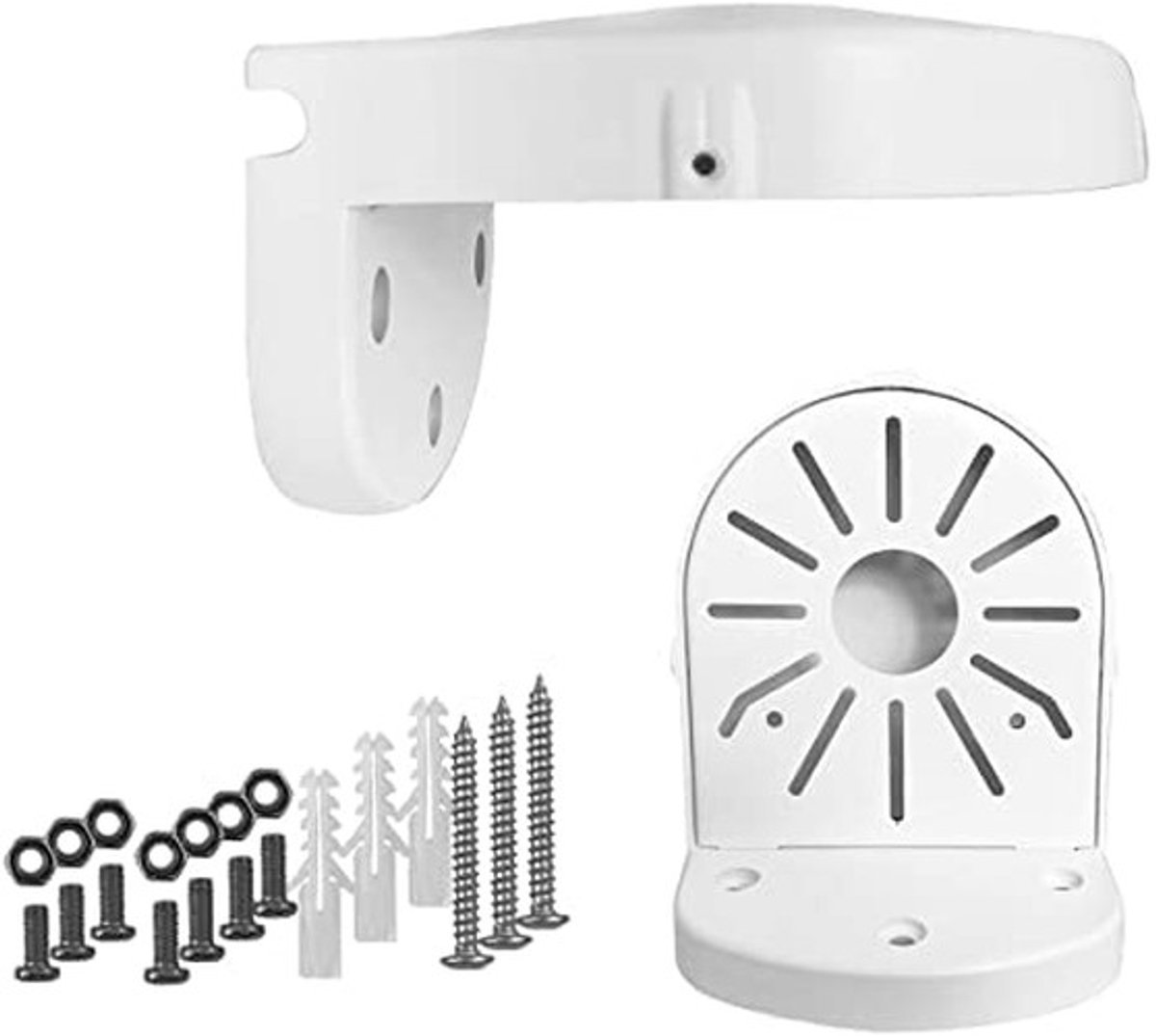 Dailygoody - Universele muurbeugel - Domecamera steunen - L-type beugel - Geschikt voor binnen en buiten - ABS kunststof - Eenvoudige installatie - St...