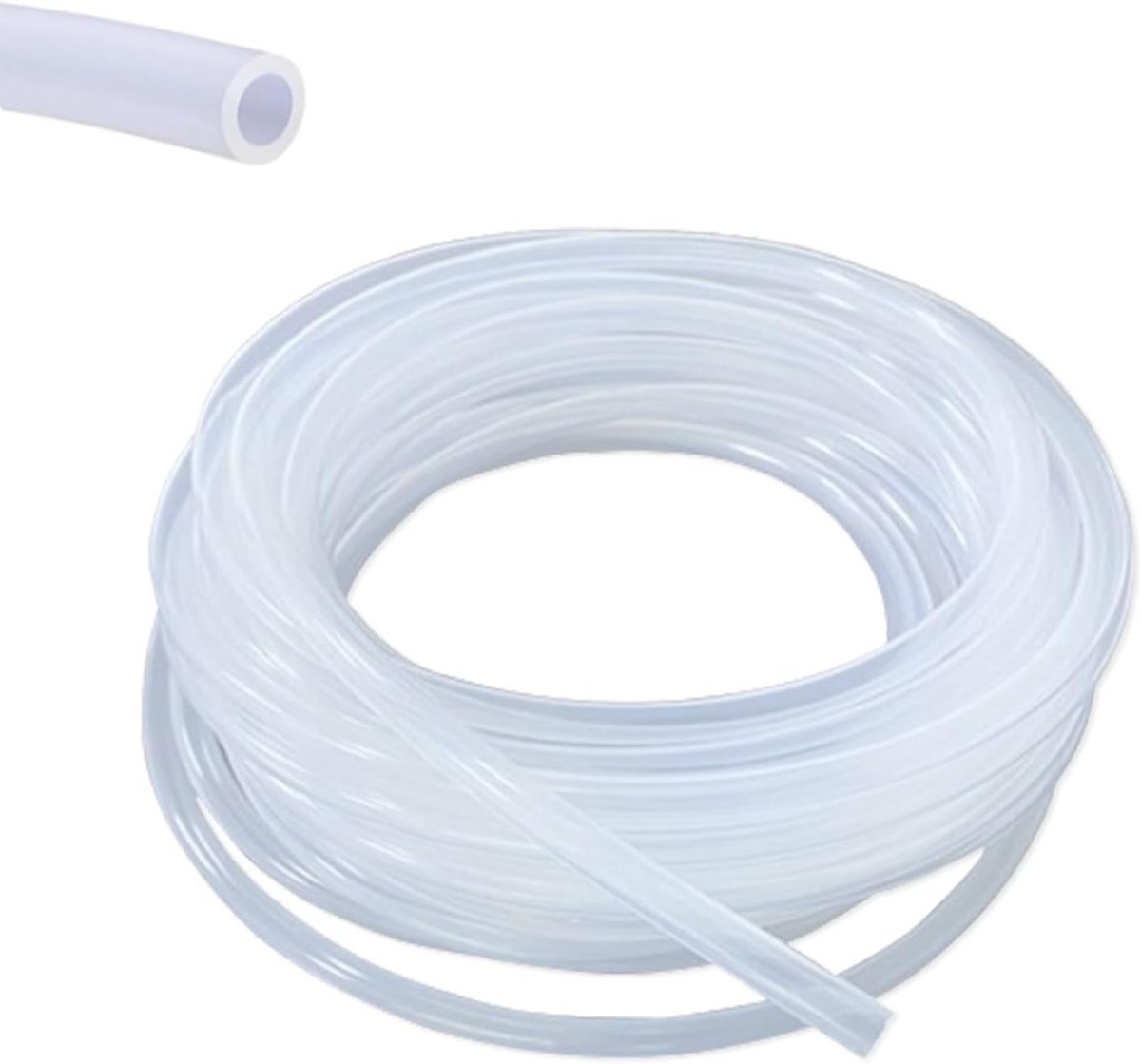 Flexibele Siliconen Slang 8mm Binnen, 10mm Buiten, Voedselveilig, Voor Lucht, Olie en Watertransport