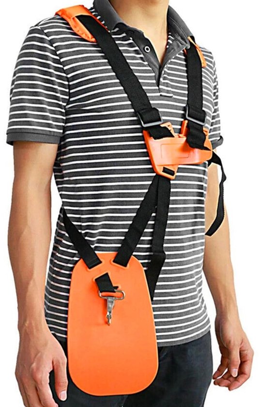 Dailygoody - Trimmer schouderriem - Draagriem voor bosmaaier - Comfortabele tuinervaring - Oranje - Grastrimmerriem - Vermindert vermoeidheid - Geschi... — afbeelding 4
